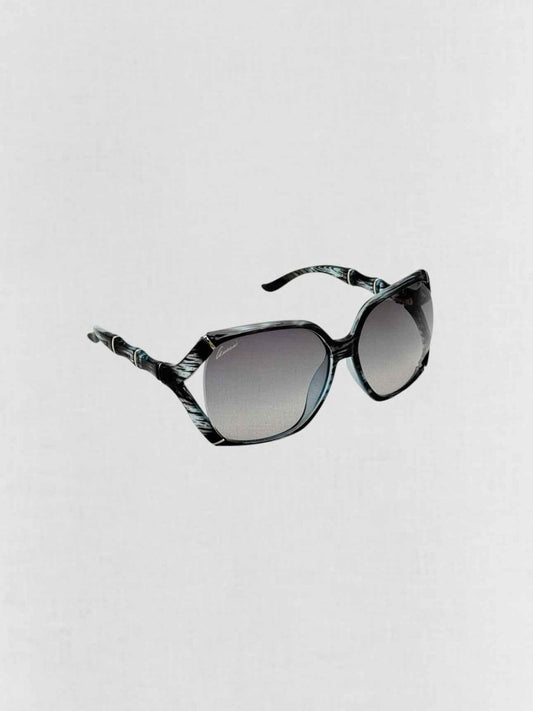 Pre - loved GUCCI Black & Blue Sunglasses at Reems Closet