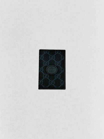 Pre - loved GUCCI Black Card Holder at Reems Closet