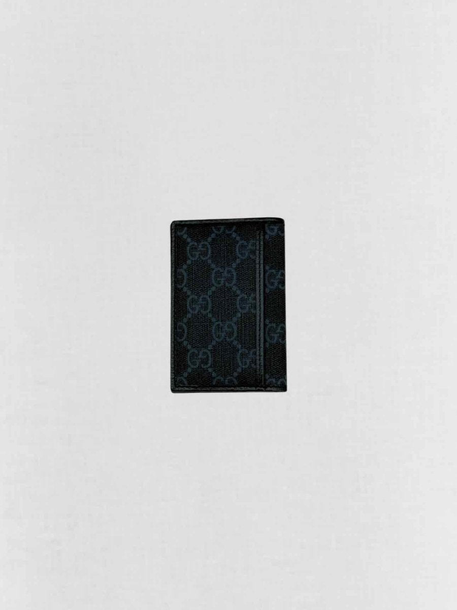 Pre - loved GUCCI Black Card Holder at Reems Closet