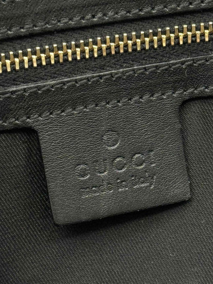Pre - loved GUCCI Black Frilled Tote Bag at Reems Closet