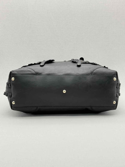 Pre - loved GUCCI Black Frilled Tote Bag at Reems Closet