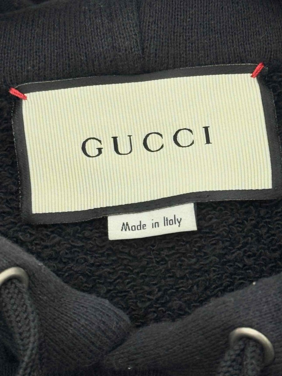 Pre - loved GUCCI Black Logo Size US 2 Sweatshirt at Reems Closet