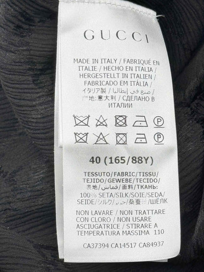 Pre - loved GUCCI Black Logo Size US 4 Shirt at Reems Closet