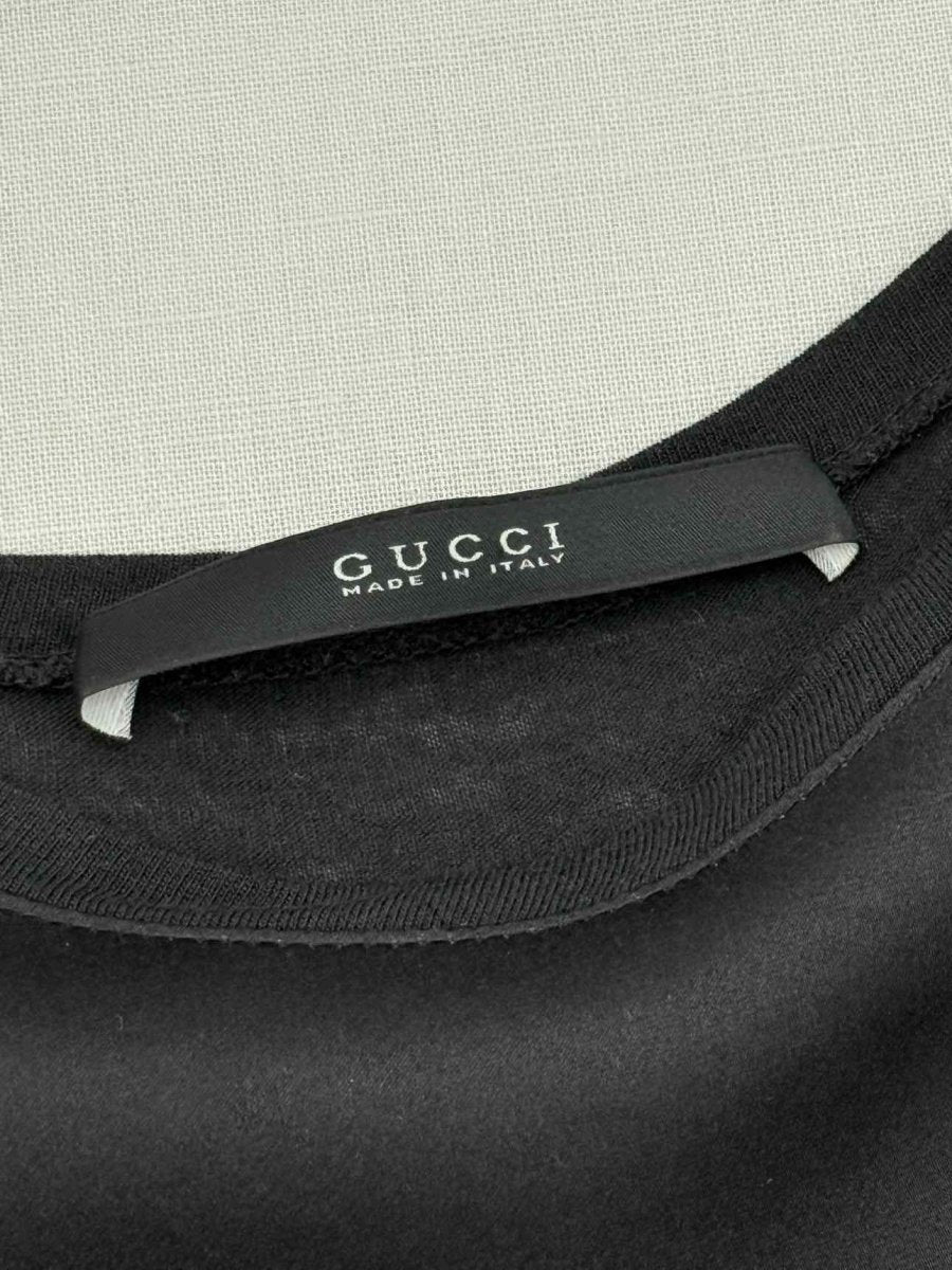 Pre - loved GUCCI Black Multicolor Floral Size Small Blouse at Reems Closet