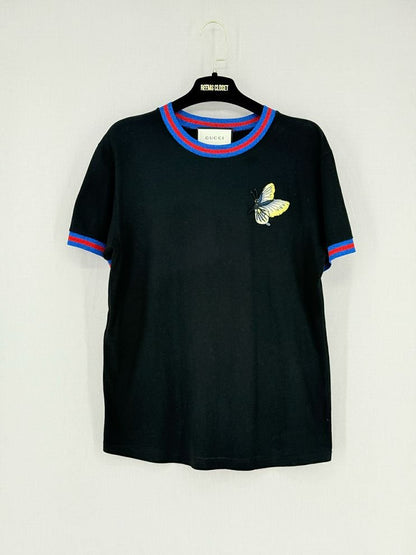 Pre - loved GUCCI Black Multicolor Size Small T-shirt at Reems Closet