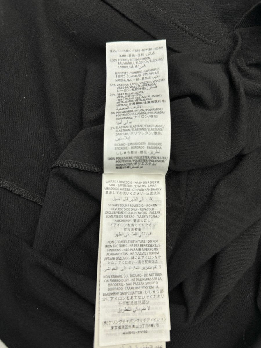 Pre - loved GUCCI Black Multicolor Size Small T-shirt at Reems Closet