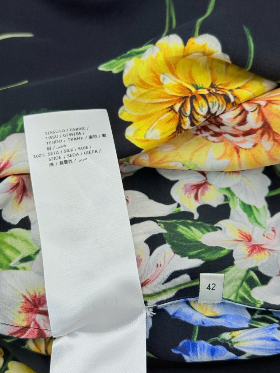 Pre - loved GUCCI Black Multicolor Size US 6 Knee Length Dress at Reems Closet