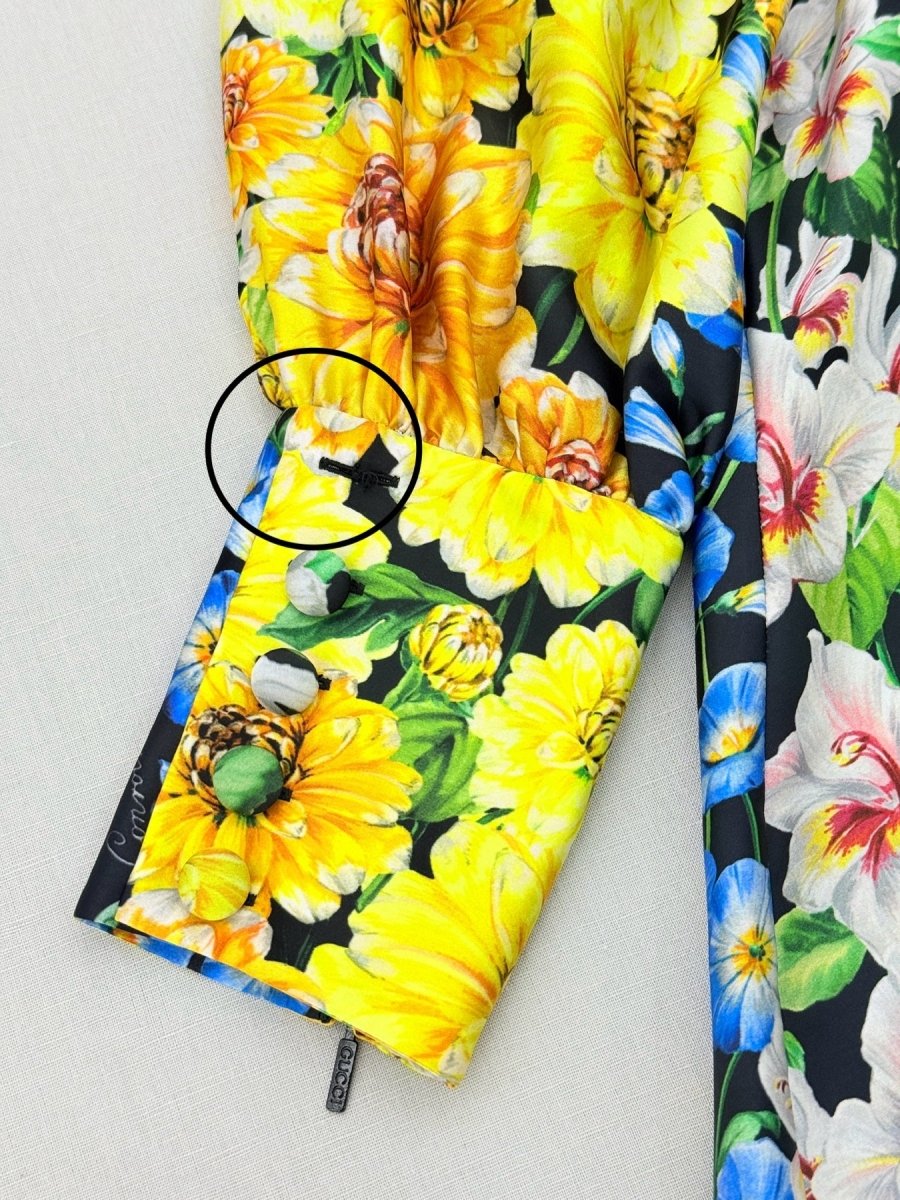 Pre - loved GUCCI Black Multicolor Size US 6 Knee Length Dress at Reems Closet