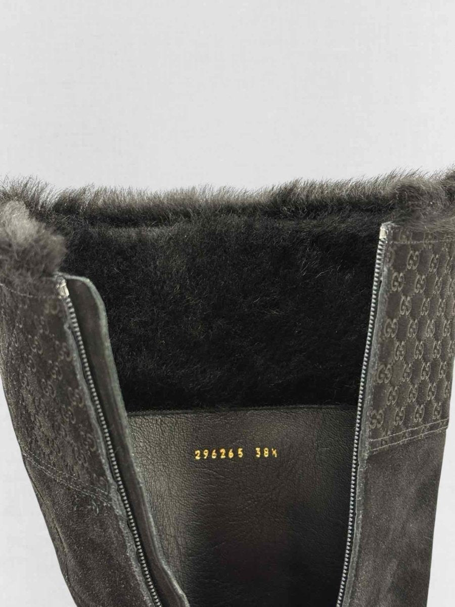 Pre - loved GUCCI Black Size EU 38.5 Knee High Boots at Reems Closet