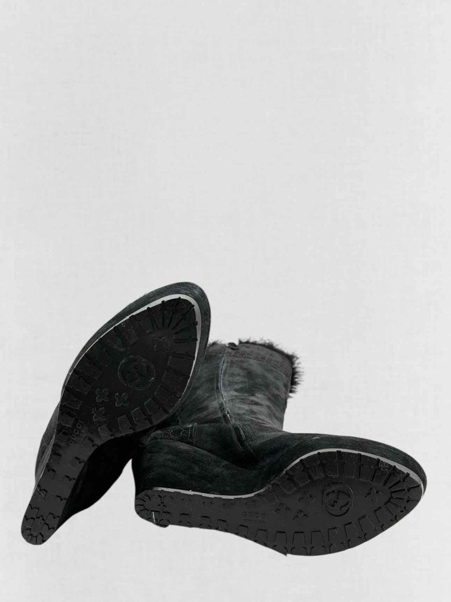 Pre - loved GUCCI Black Size EU 38.5 Knee High Boots at Reems Closet