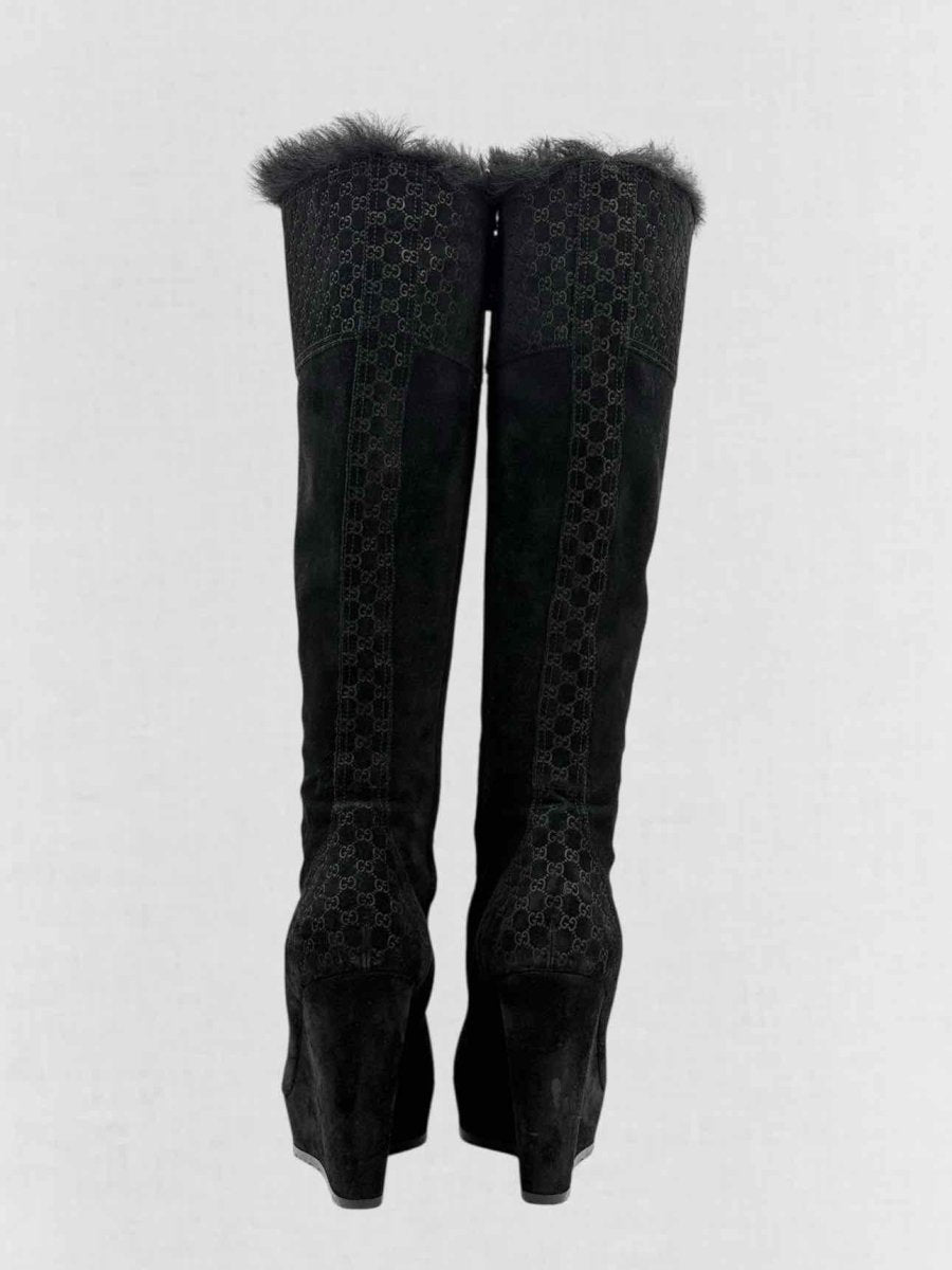 Pre - loved GUCCI Black Size EU 38.5 Knee High Boots at Reems Closet