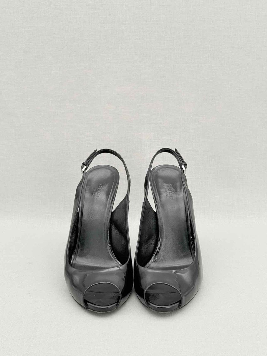 Pre - loved GUCCI Black Size EU 38.5 Slingbacks at Reems Closet