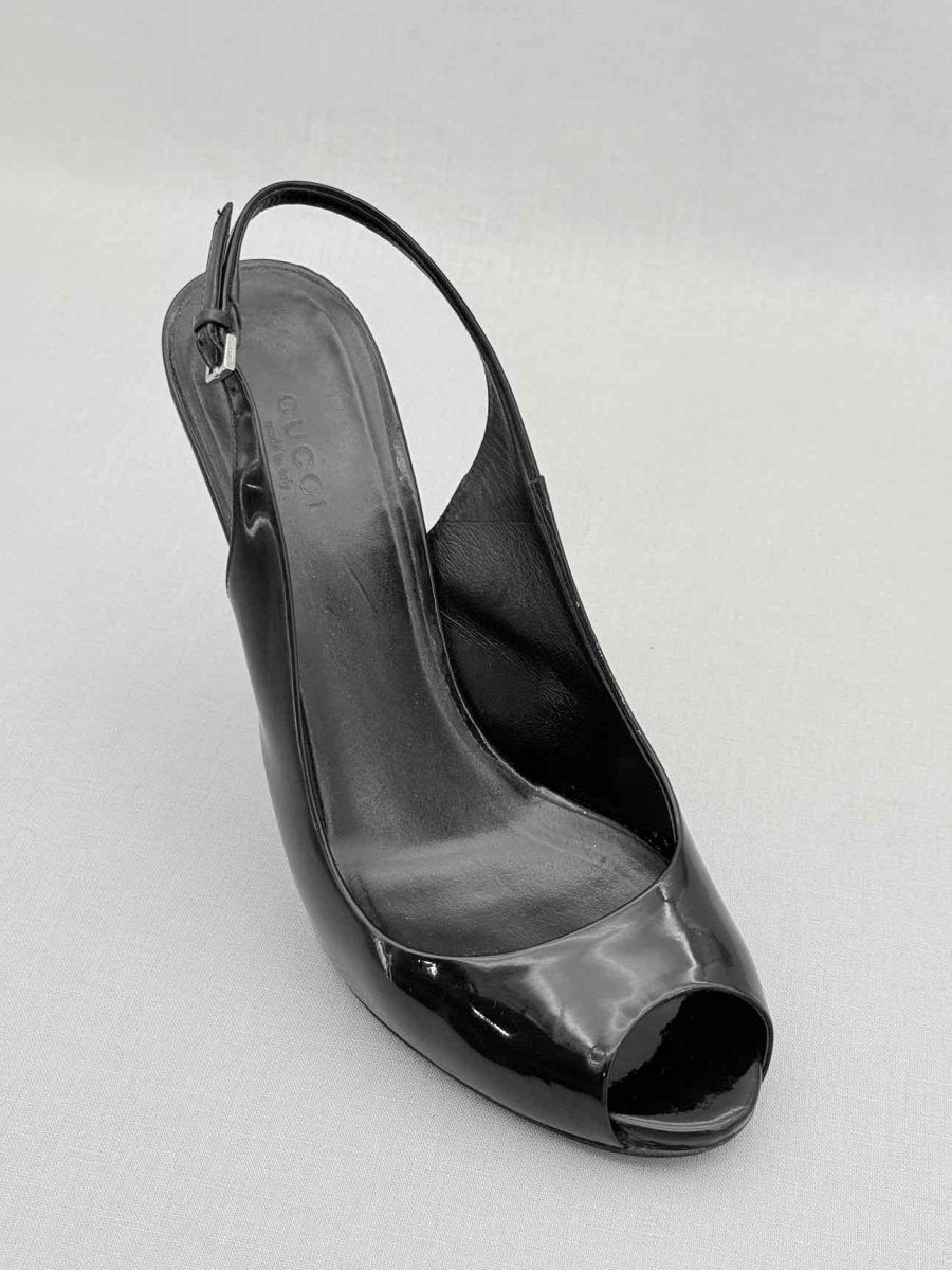 Pre - loved GUCCI Black Size EU 38.5 Slingbacks at Reems Closet