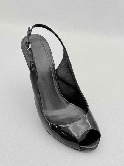 Pre - loved GUCCI Black Size EU 38.5 Slingbacks at Reems Closet