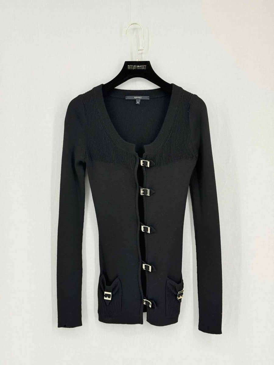 Pre-loved GUCCI Black Size Medium Cardigan at Reems Closet