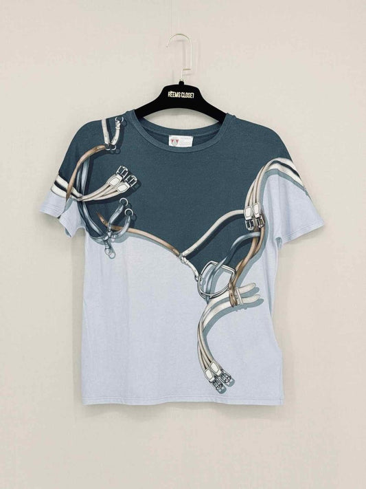 Pre - loved GUCCI Blue Multicolor Size XXSmall Top at Reems Closet