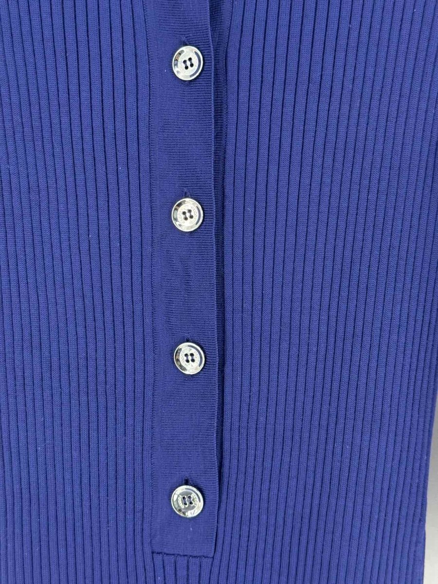 Pre - loved GUCCI Blue Ribbed Size Large Short Dress at Reems Closet