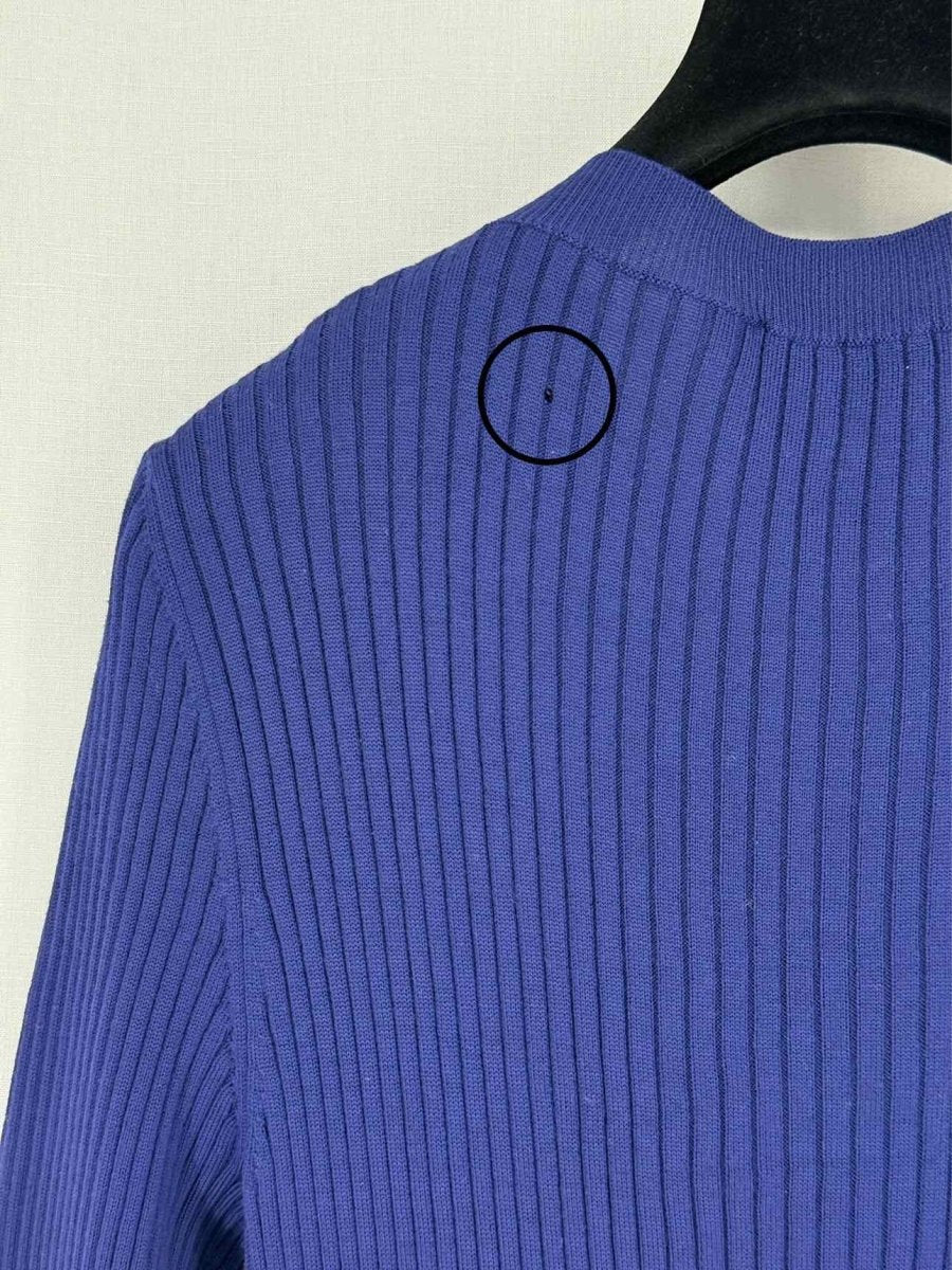 Pre - loved GUCCI Blue Ribbed Size Large Short Dress at Reems Closet