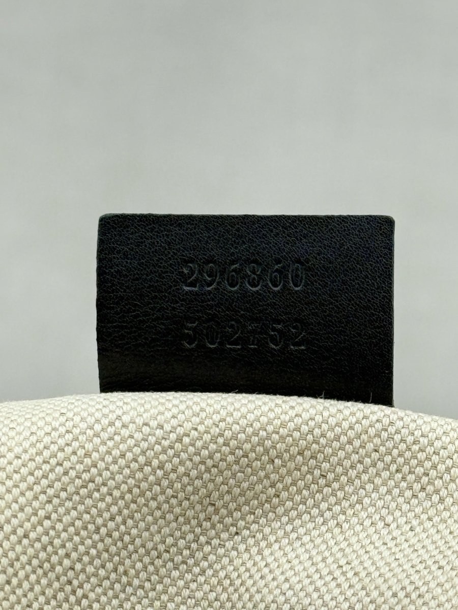 Pre - loved GUCCI Bold Bamboo Black Top Handle at Reems Closet