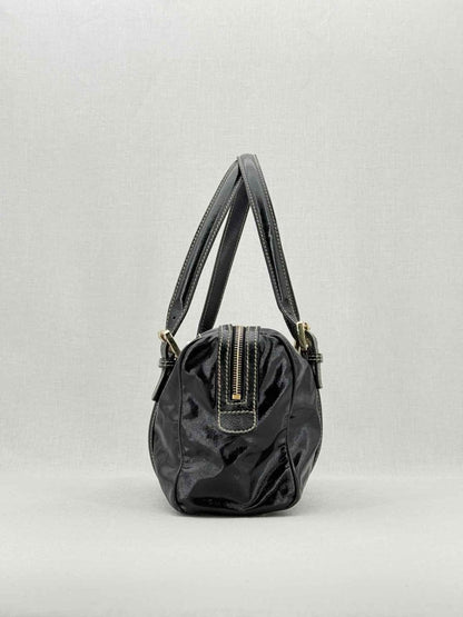 Pre - loved GUCCI Britt Boston Black Shoulder Bag at Reems Closet