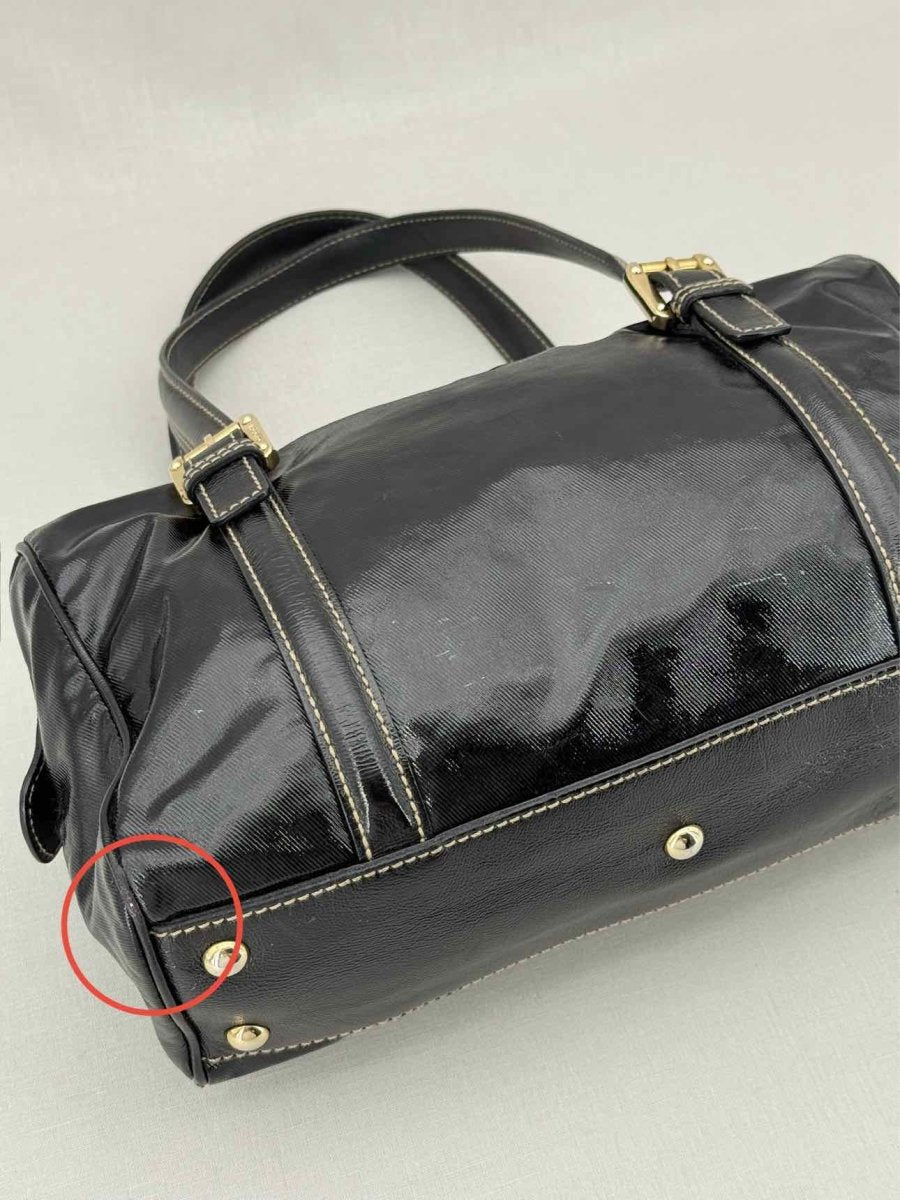 Pre - loved GUCCI Britt Boston Black Shoulder Bag at Reems Closet