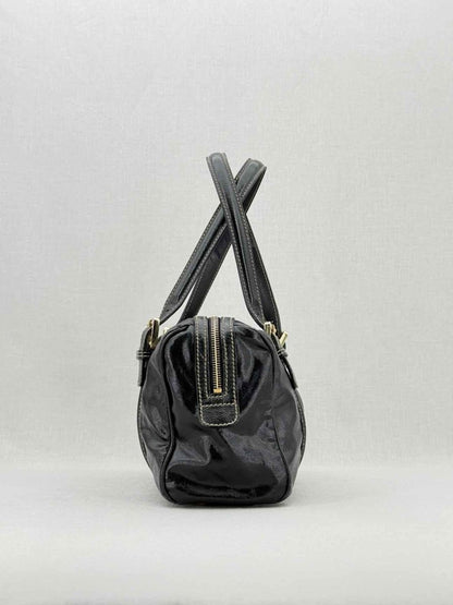 Pre - loved GUCCI Britt Boston Black Shoulder Bag at Reems Closet