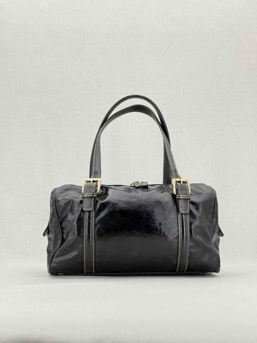 Pre - loved GUCCI Britt Boston Black Shoulder Bag at Reems Closet
