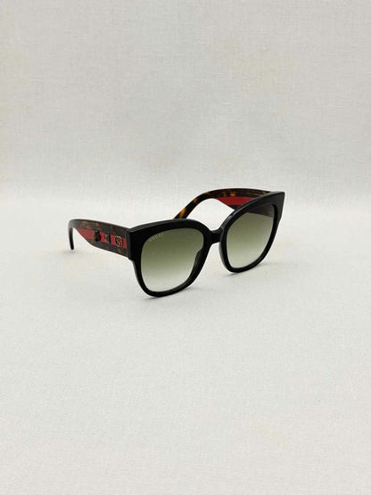 Pre-loved GUCCI Brown Logo Stud Sunglasses at Reems Closet