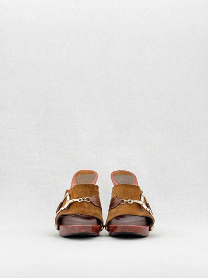 Pre - loved GUCCI Brown Size EU 40.5 Heeled Sandals at Reems Closet