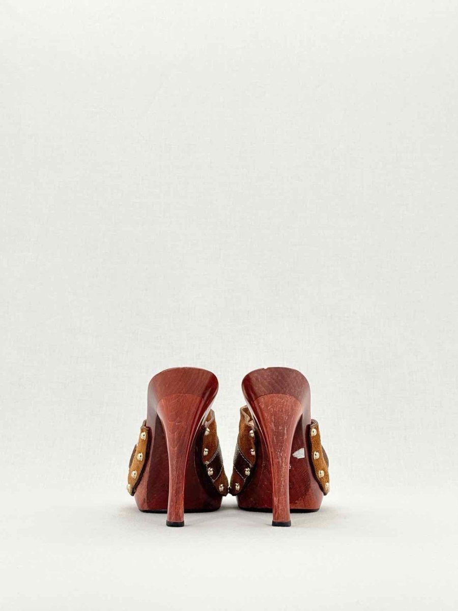 Pre - loved GUCCI Brown Size EU 40.5 Heeled Sandals at Reems Closet