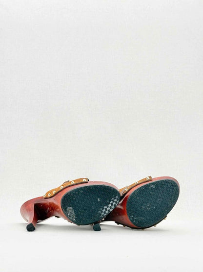 Pre - loved GUCCI Brown Size EU 40.5 Heeled Sandals at Reems Closet