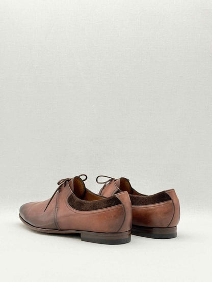 Pre-loved GUCCI Brown Suede Trim Size EU 41.5 Oxfords at Reems Closet