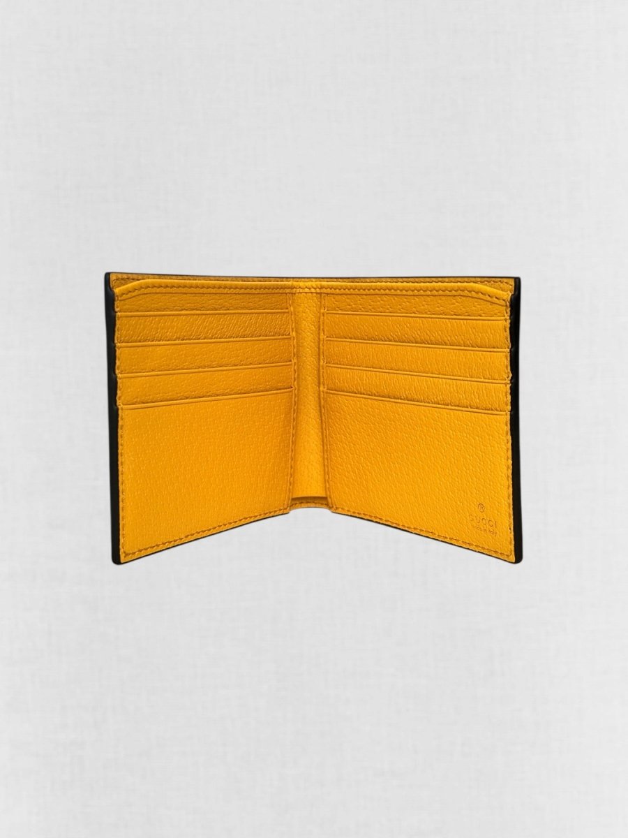 GUCCI \"yellow brown\"レザー Wallet Pochet Gucci Yellow Micro Guccissima Leather Bifold Wallet Gucci | TLC