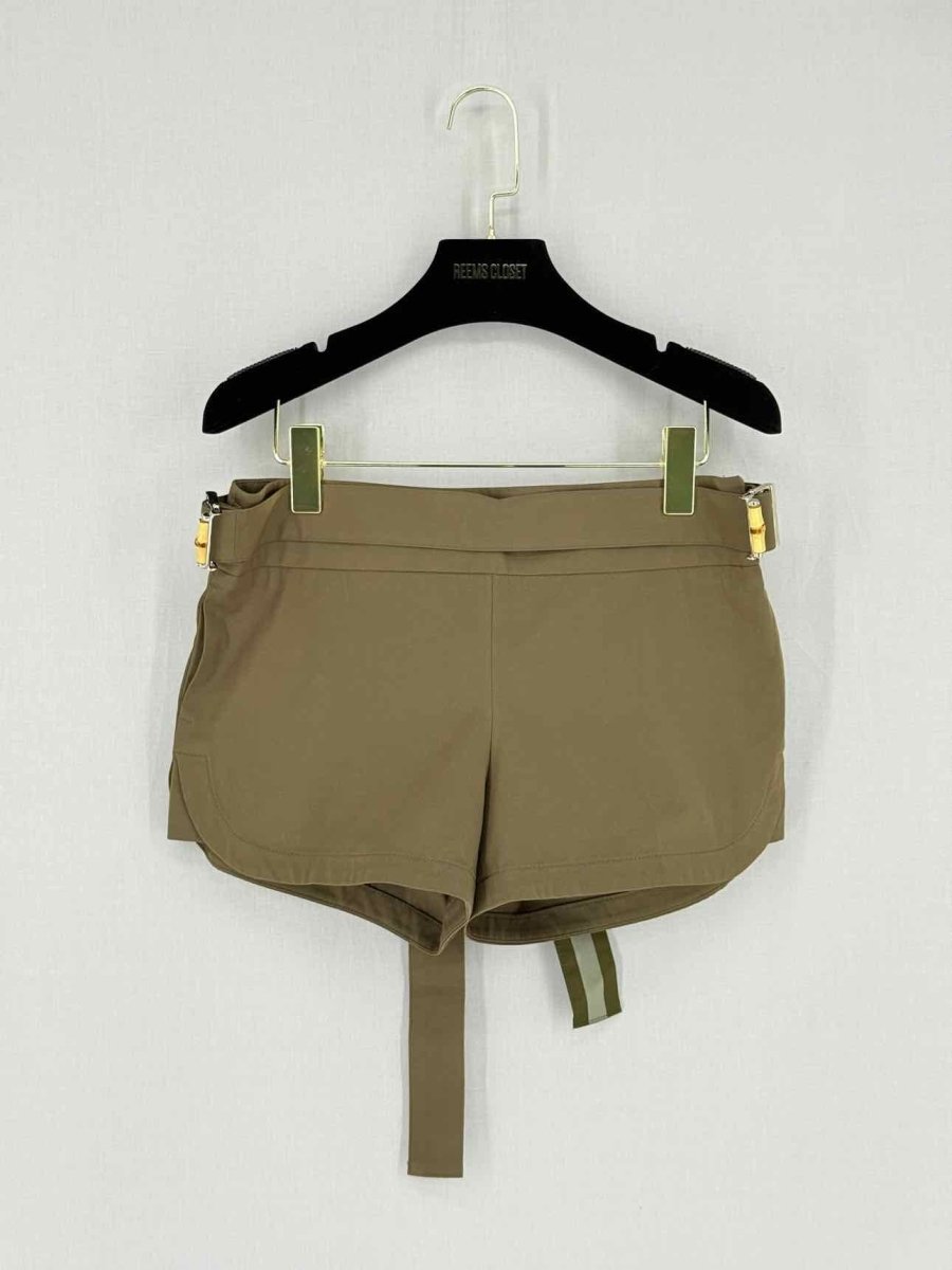 Pre - loved GUCCI Cargo Khaki Size US 2 Shorts at Reems Closet