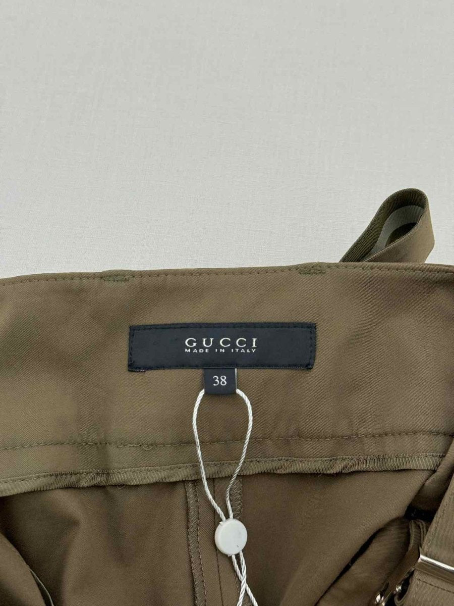 Pre - loved GUCCI Cargo Khaki Size US 2 Shorts at Reems Closet