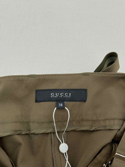 Pre - loved GUCCI Cargo Khaki Size US 2 Shorts at Reems Closet
