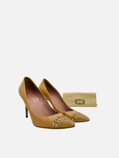 Pre - loved GUCCI Coline Beige Size EU 39 Pumps at Reems Closet