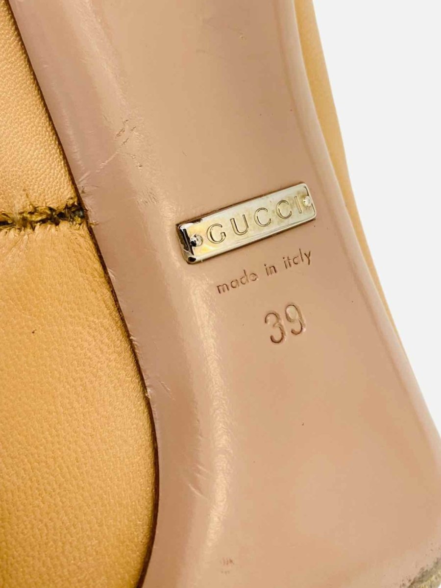 Pre - loved GUCCI Coline Beige Size EU 39 Pumps at Reems Closet