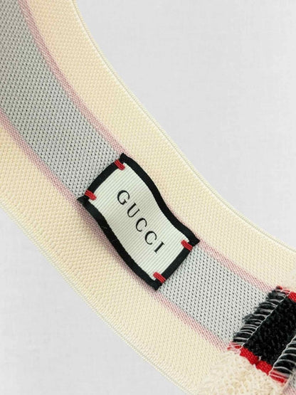 Pre-loved GUCCI Cream & Black Headband & Wrist Cuffs at Reems Closet