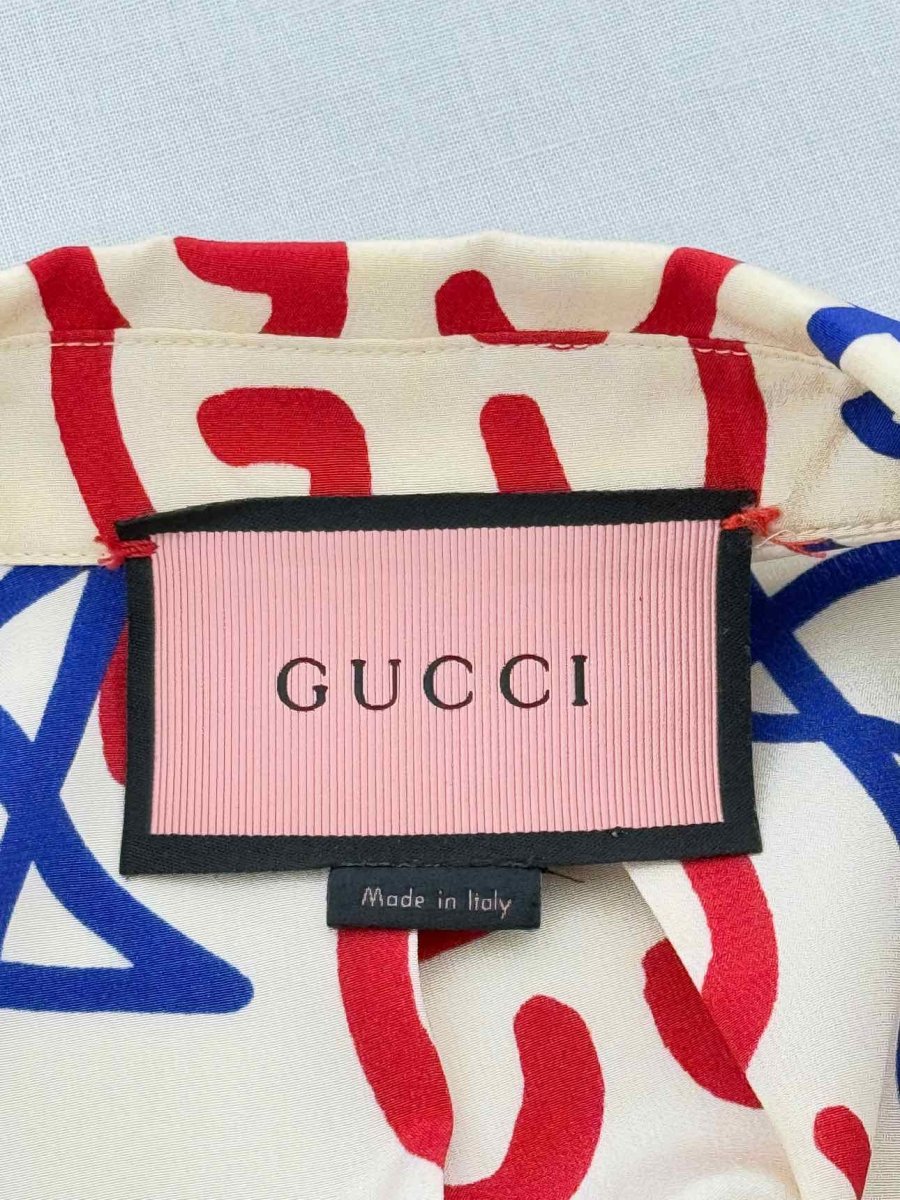 Pre - loved GUCCI Cream Multicolor Printed Size US 2 Outfit Set at Reems Closet