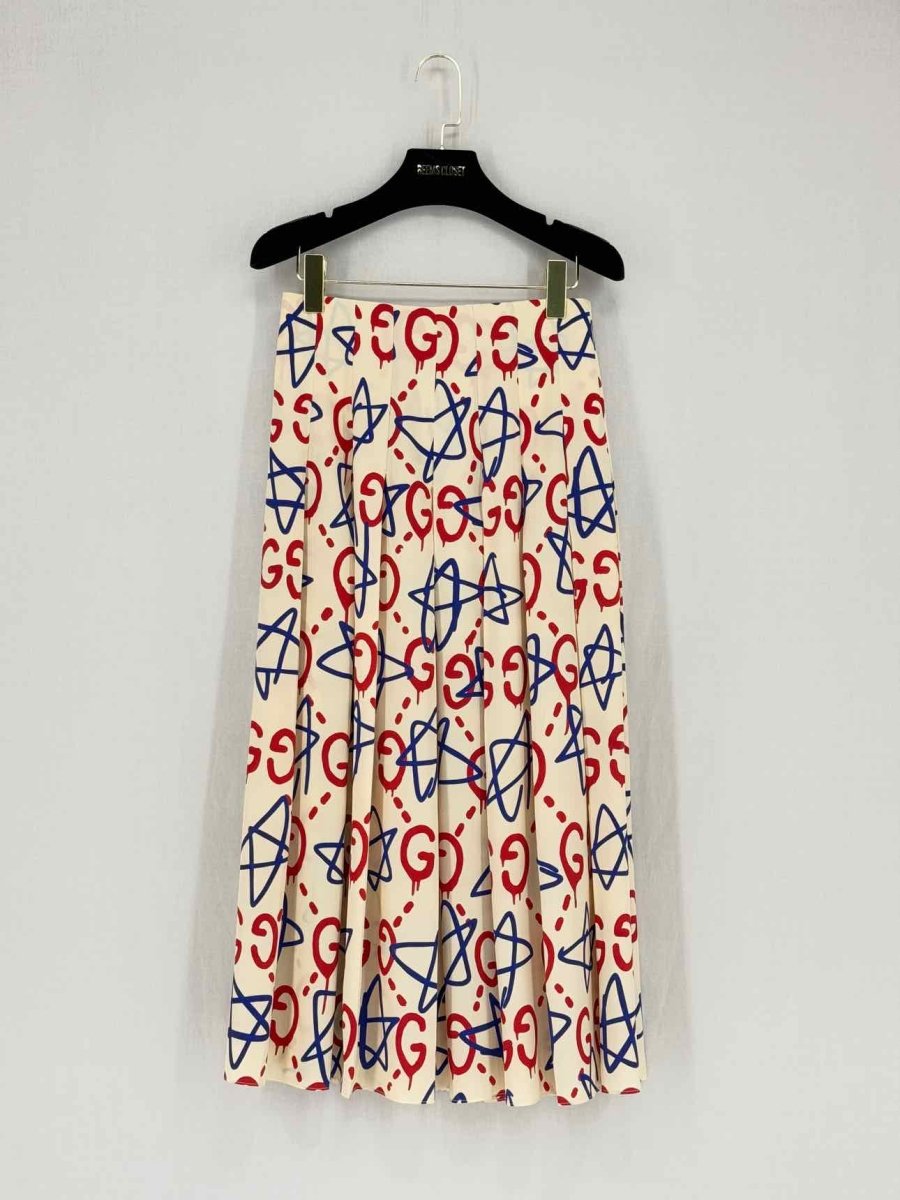 Pre - loved GUCCI Cream Multicolor Printed Size US 2 Outfit Set at Reems Closet