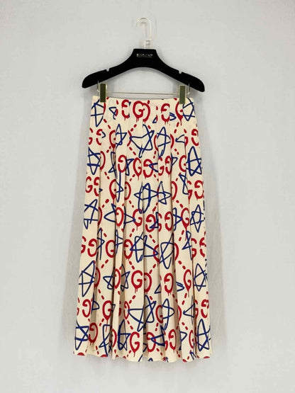 Pre - loved GUCCI Cream Multicolor Printed Size US 2 Outfit Set at Reems Closet