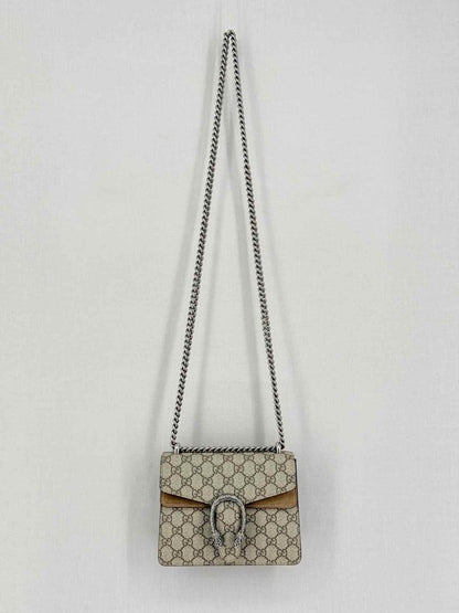 Pre-loved GUCCI Dionysus Beige & Brown Shoulder Bag at Reems Closet