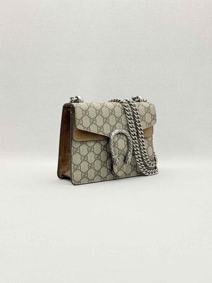 Pre-loved GUCCI Dionysus Beige & Brown Shoulder Bag at Reems Closet