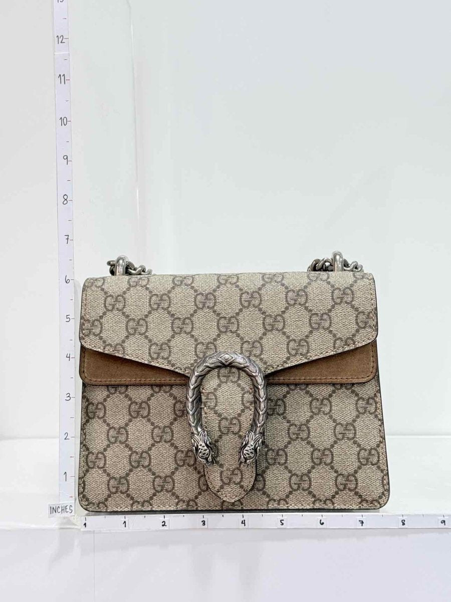 Pre-loved GUCCI Dionysus Beige & Brown Shoulder Bag at Reems Closet