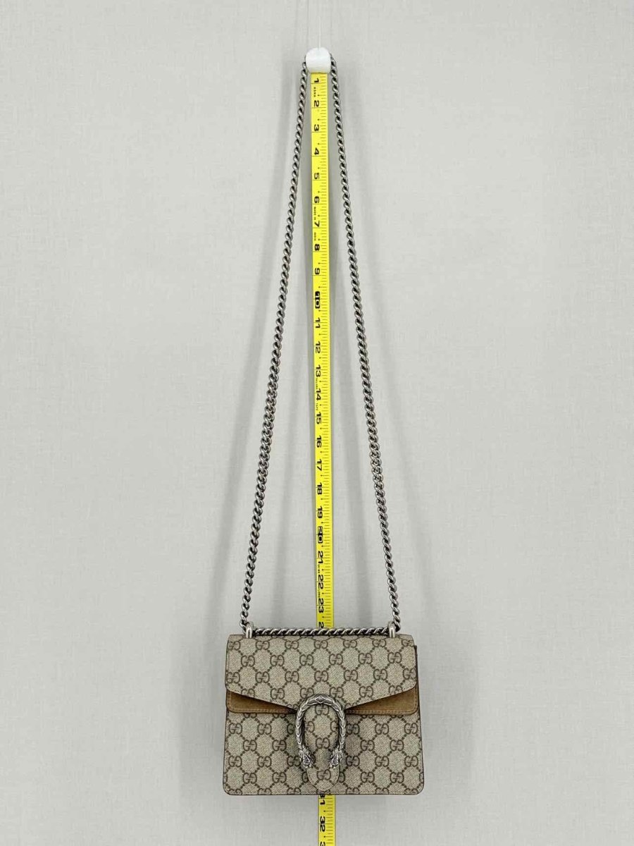 Pre-loved GUCCI Dionysus Beige & Brown Shoulder Bag at Reems Closet