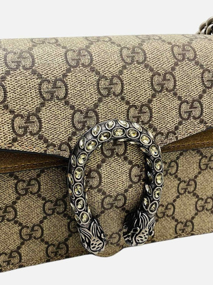 Pre - loved GUCCI Dionysus Beige GG Embossed Shoulder Bag at Reems Closet