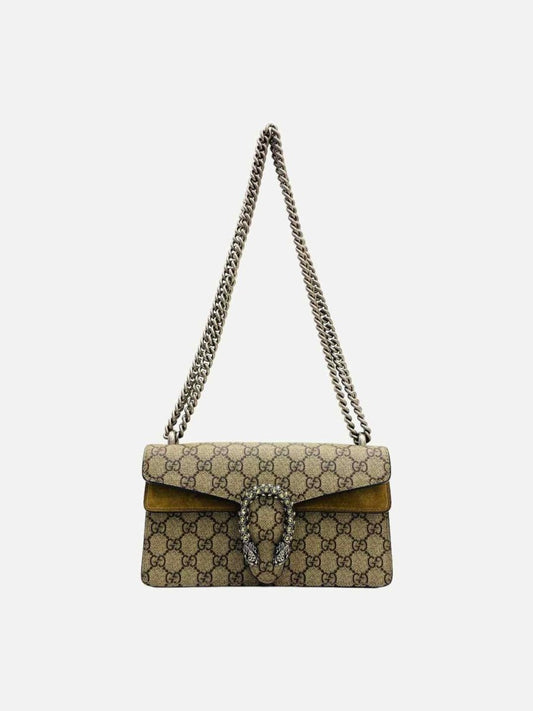 Pre - loved GUCCI Dionysus Beige GG Embossed Shoulder Bag at Reems Closet