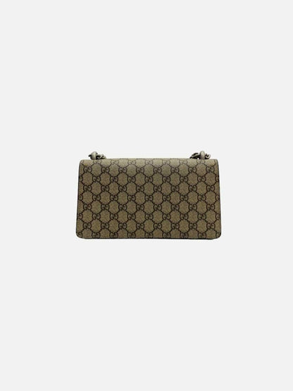 Pre - loved GUCCI Dionysus Beige GG Embossed Shoulder Bag at Reems Closet