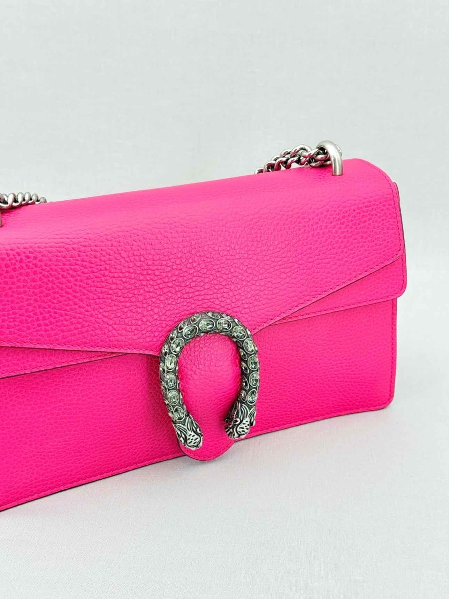 Pre - loved GUCCI Dionysus Fuchsia Shoulder Bag at Reems Closet